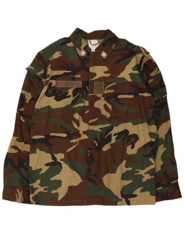 Vintage Herre Military Jacket EU 54 2XL Grøn Camouflage Army
