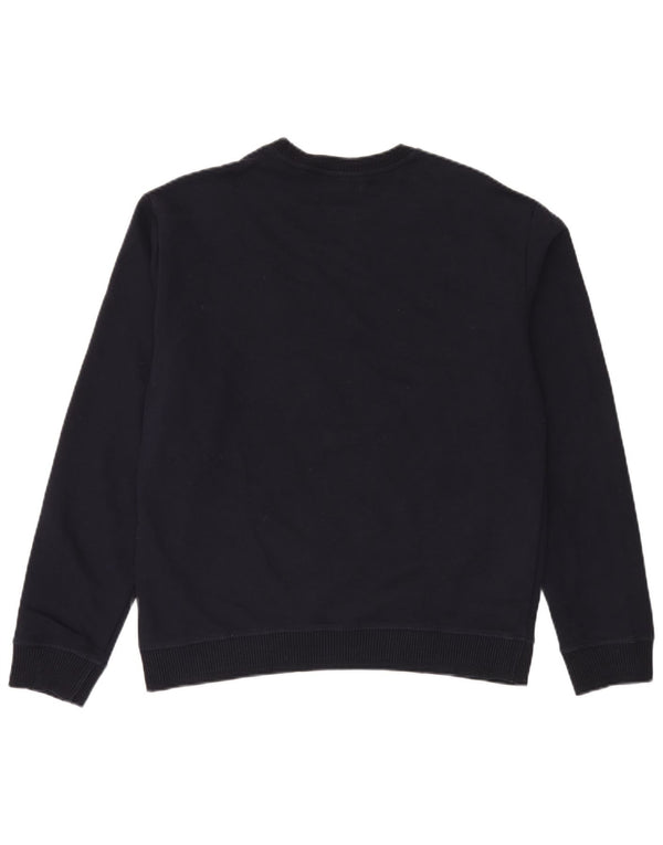 Emporio Armani Dame Sweatshirt Jumper UK 18 XL Marineblå Bomuld