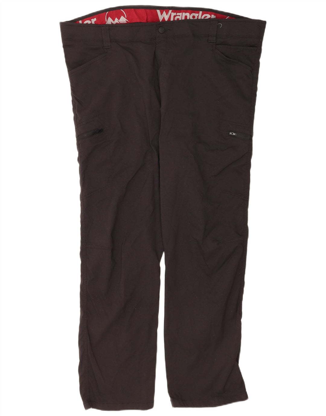 Wrangler Straight Cargo bukser til mænd W44 L30 sort nylon