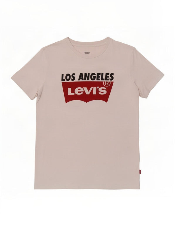Levi's Womens Graphic T-Shirt Top UK 6 XS White