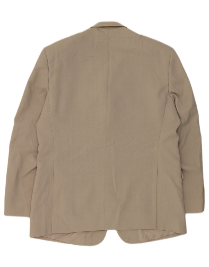 Vintage herre 2-knaps blazerjakke UK 44 2XL Grå polyester