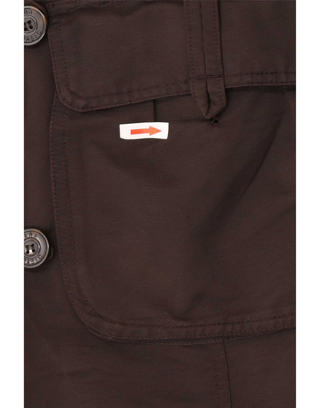 Zara Dame Overfrakke UK 12 Medium Brun