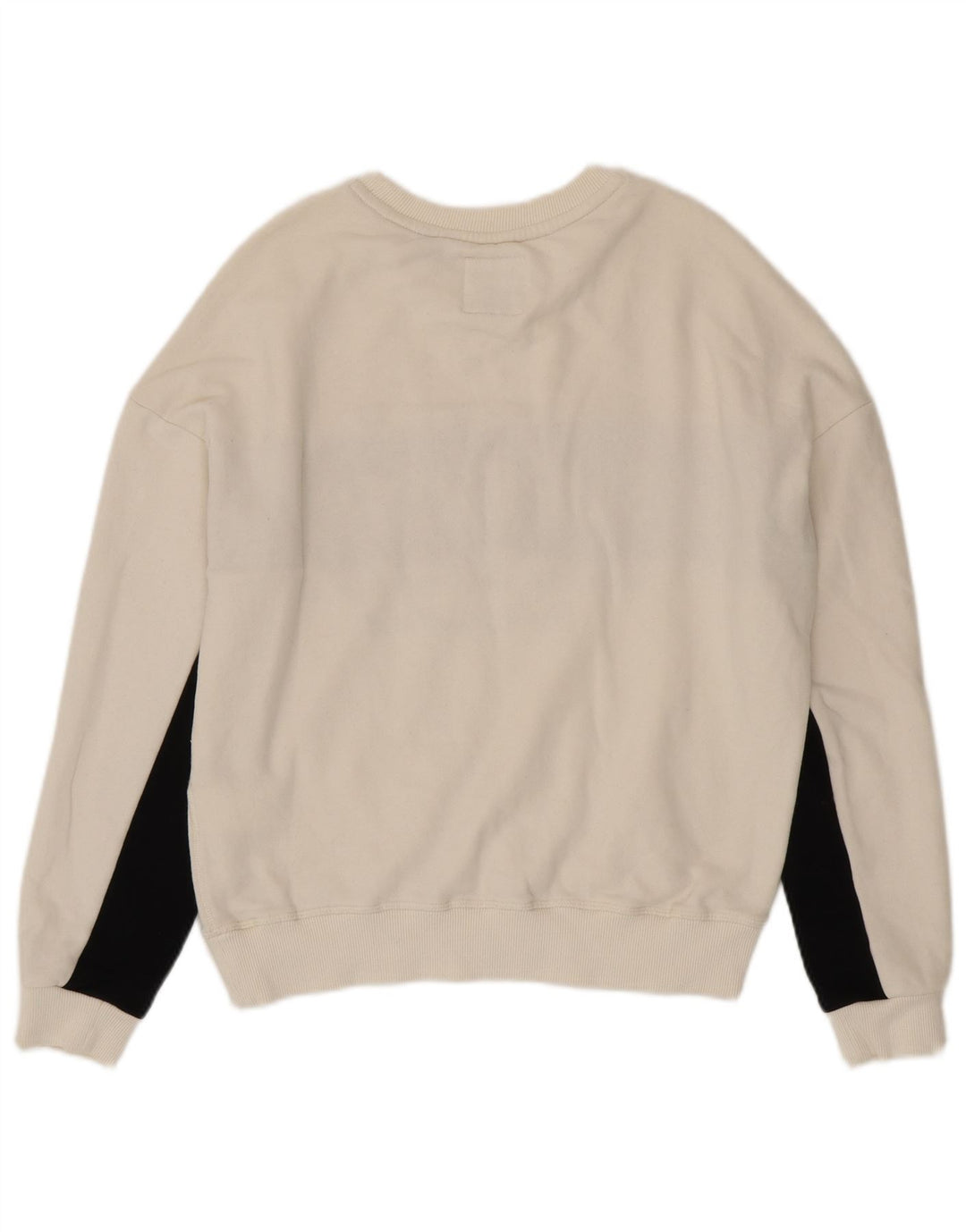 Superdry Graphic Sweatshirt Jumper UK 14 Large White Colourblock