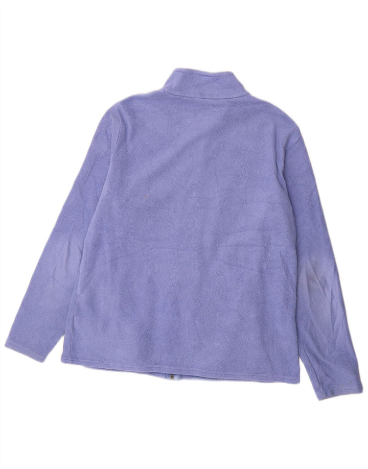 Marks & Spencer Fleecejakke til kvinder UK 16 Stor lilla polyester