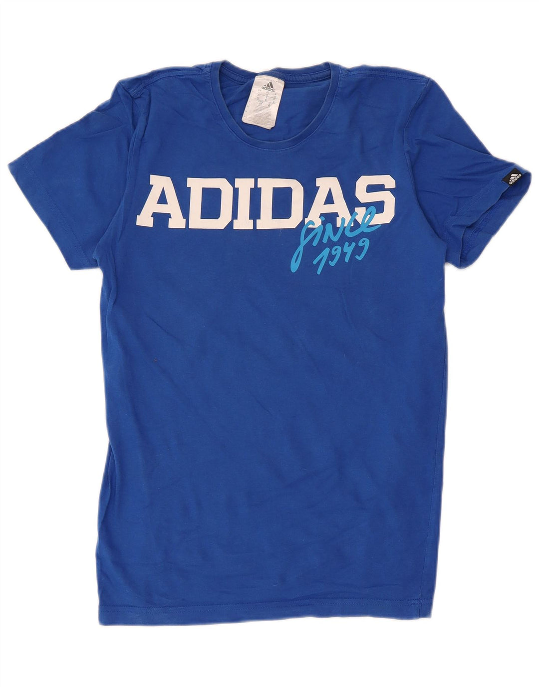 Adidas Grafisk T-shirt top til mænd, lille blå bomuld