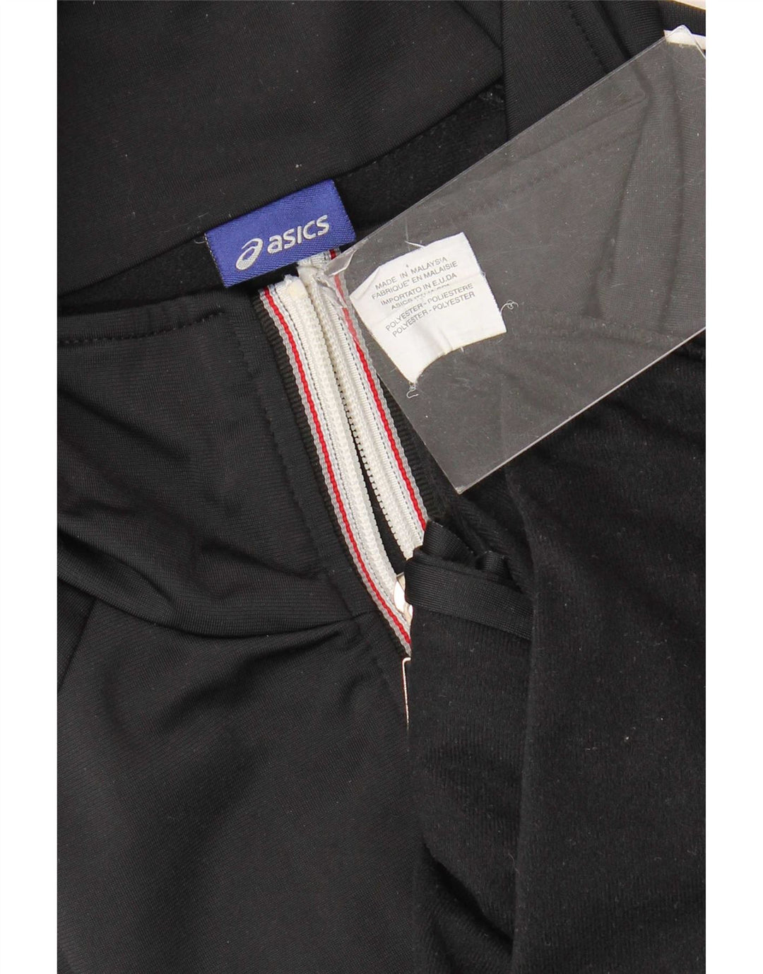 Asics Træningsdragt til mænd Topjakke Medium Sort Stribet Polyester