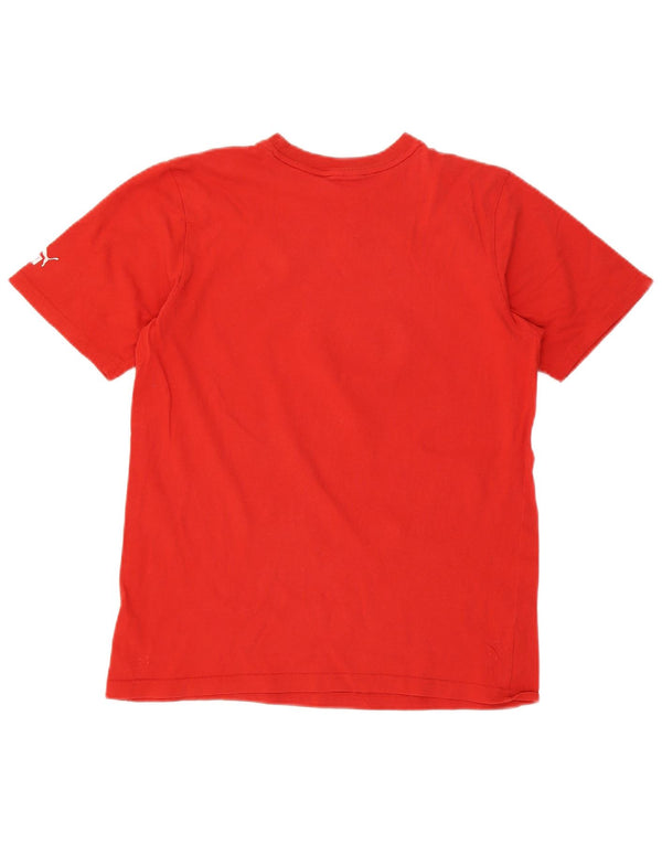 Puma Boys Grafisk T-Shirt Top 15-16 År Rød