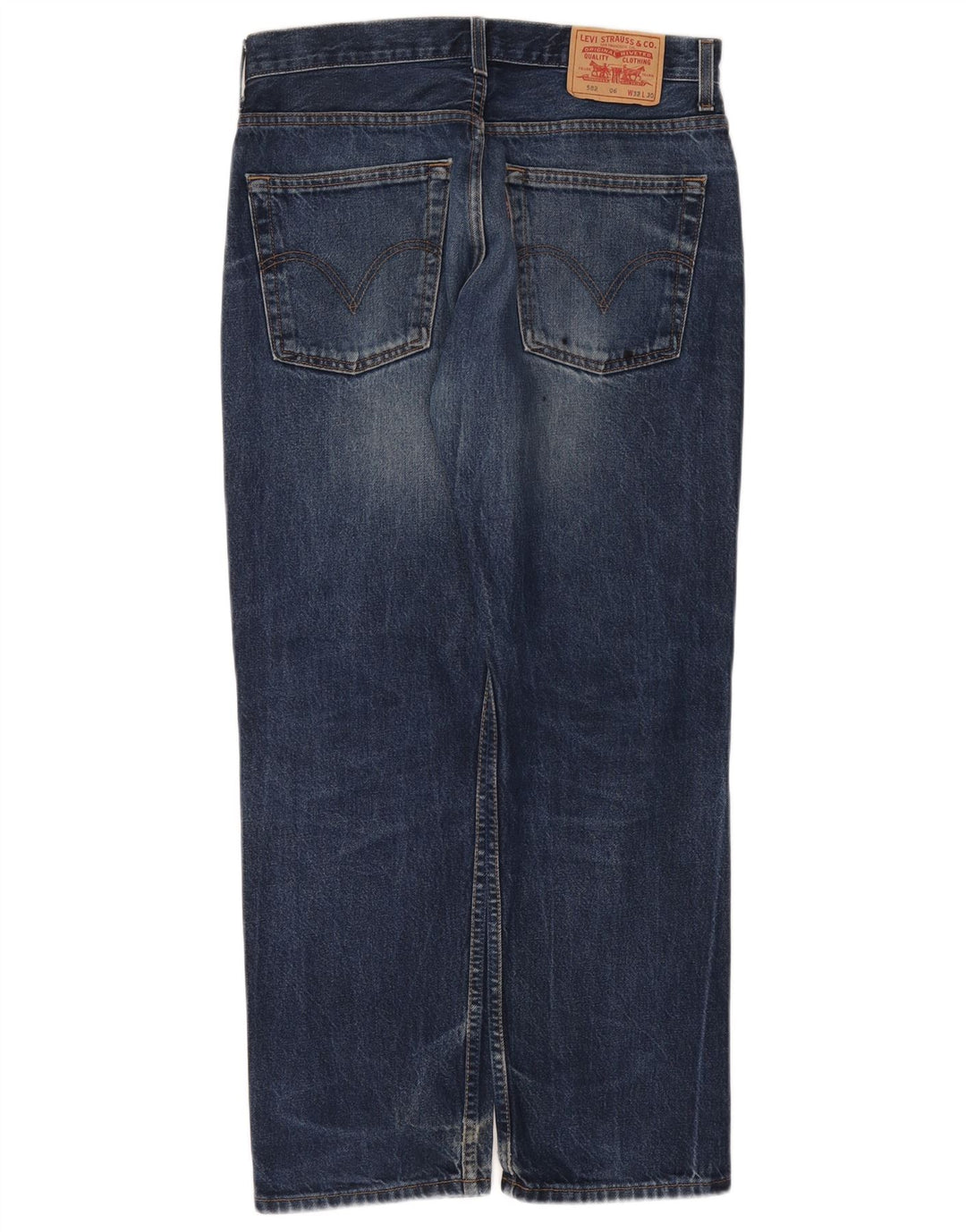 Levi's Herre 582 Straight Jeans W32 L30 Blå Bomuld