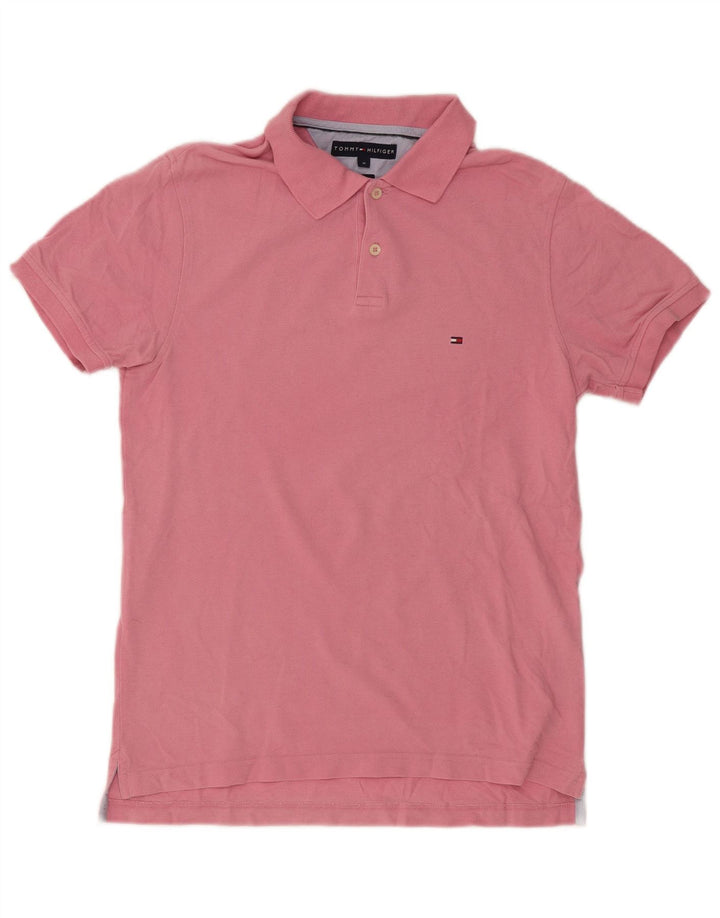 Tommy Hilfiger Herre poloshirt Medium Pink Bomuld