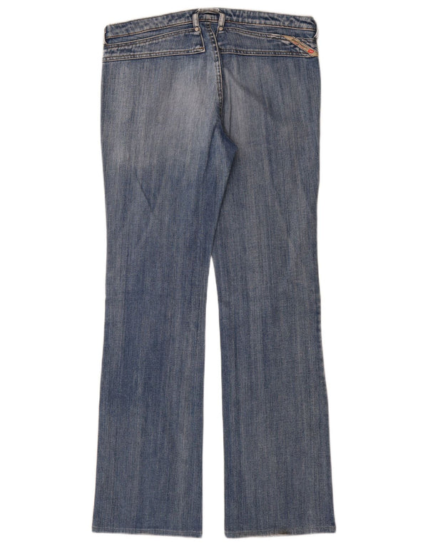 DIESEL Dame Bootcut Jeans W31 L33 Blå Bomuld