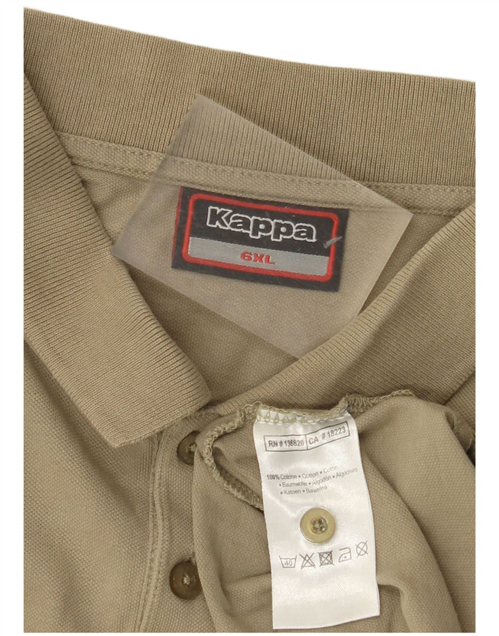Kappa herre poloshirt 6XL Khaki Bomuld