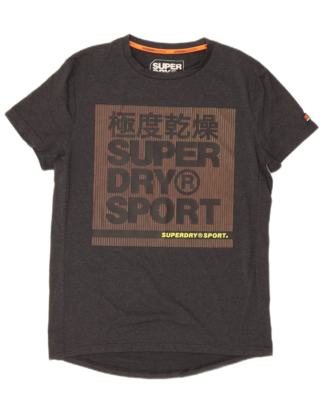 Superdry Herre grafisk T-shirt Top mellemgrå bomuld