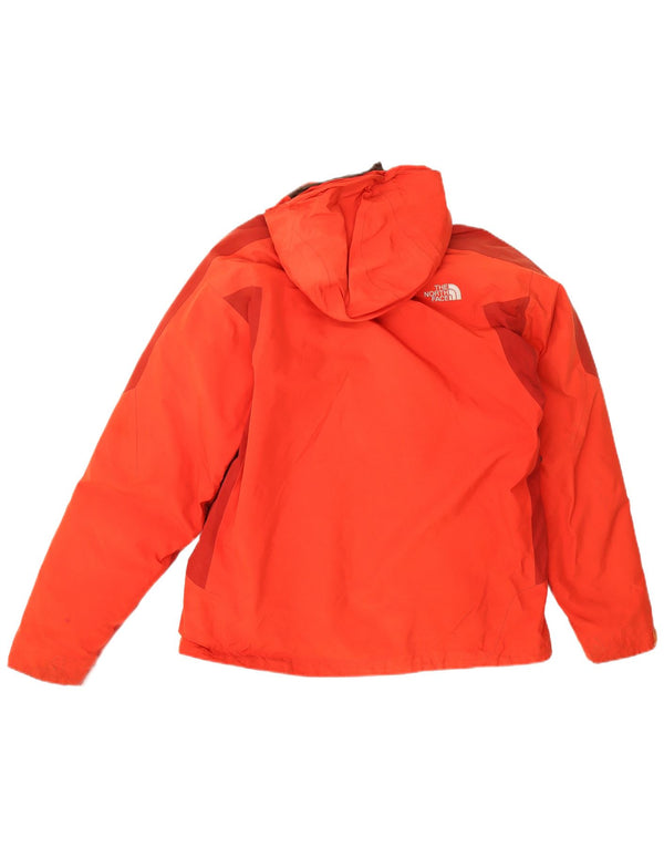 The North Face Herre Hooded Windbreaker Jacket UK 38 Medium Red Colourblock