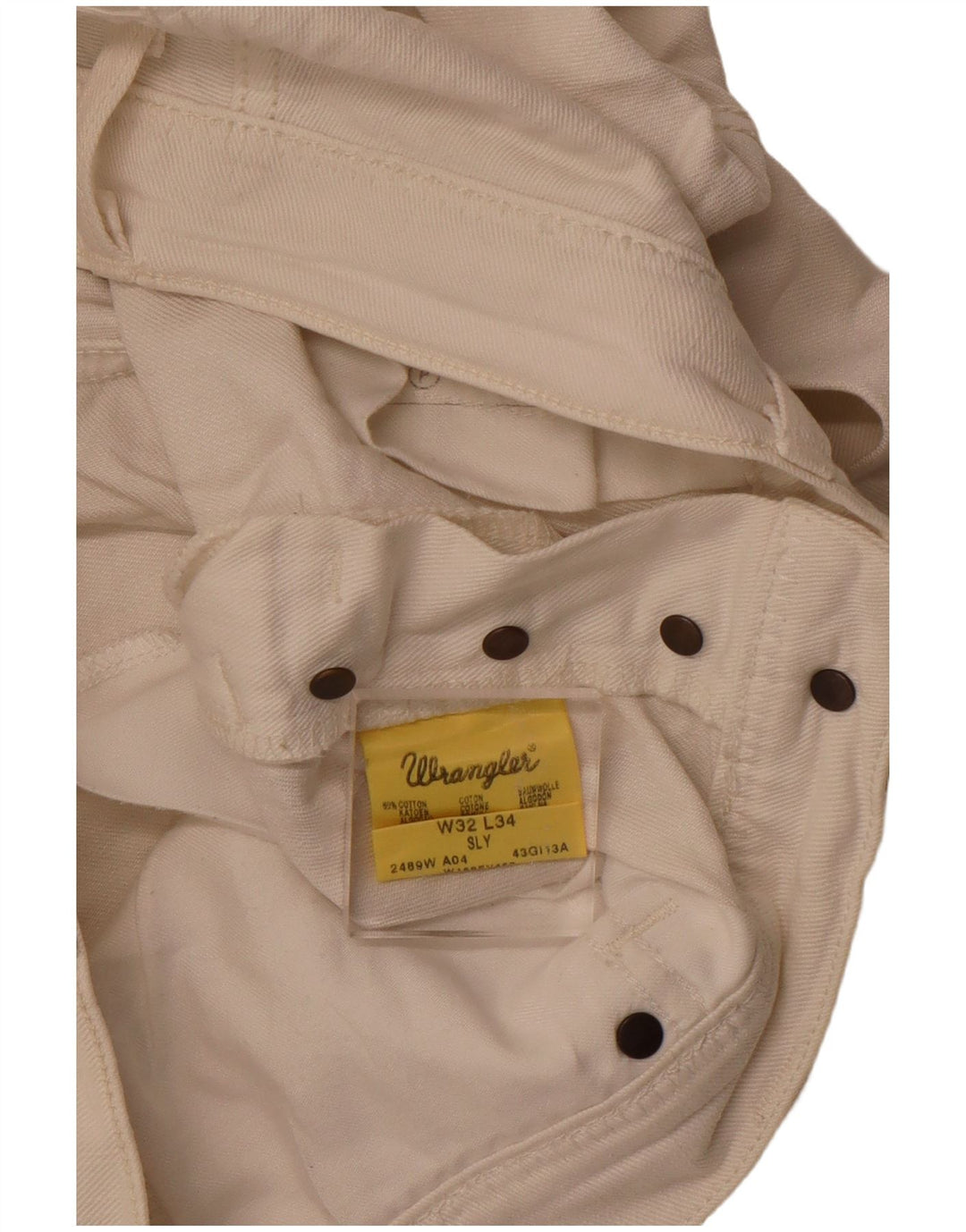 Wrangler Sly denimshorts til kvinder W32 Large Off White Bomuld