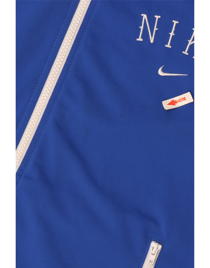 Nike hættetrøje med lynlås til kvinder UK 14 Medium Blue