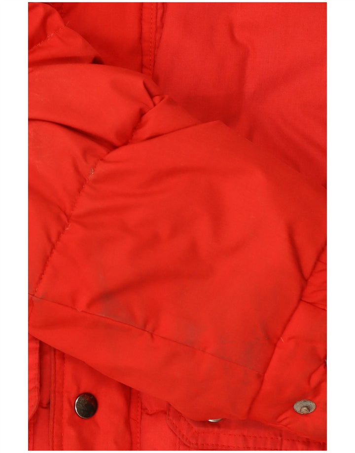 SALEWA Herre hættepolstret jakke UK 40 Large Red Colourblock Polyester