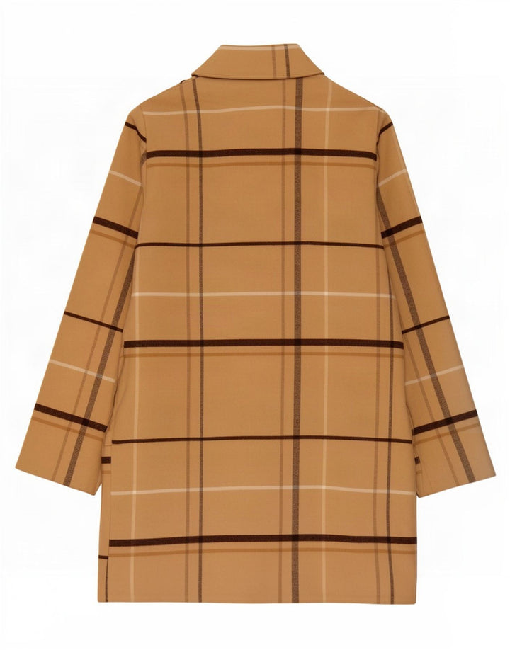Marks & Spencer Dameoverfrakke UK 8 Small Beige Ternet polyester