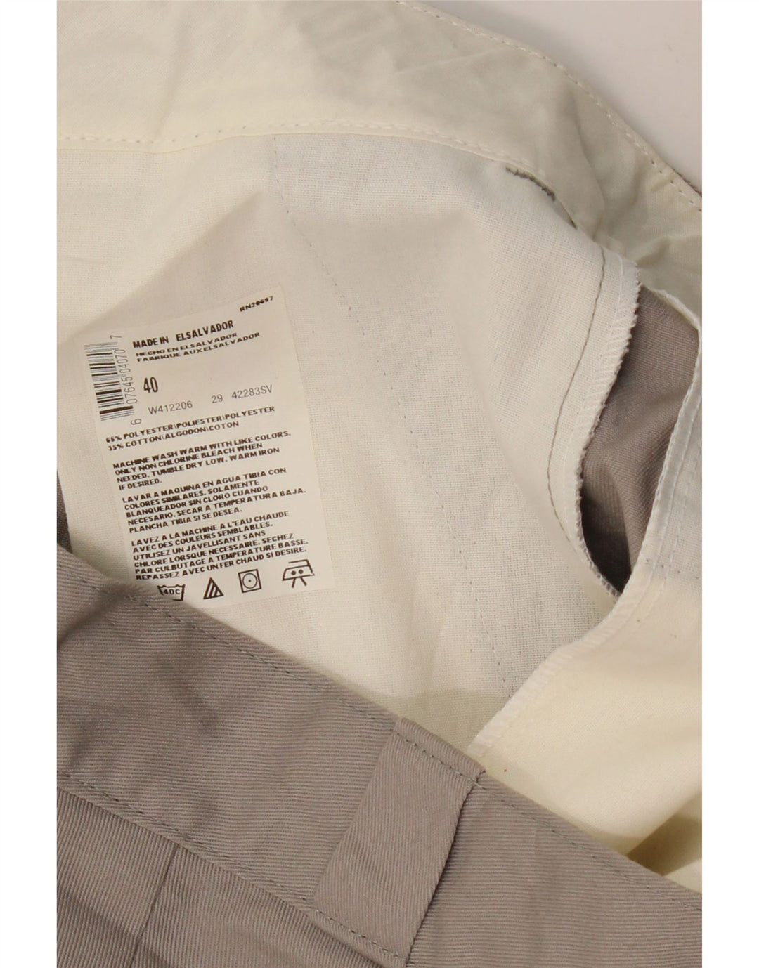 DICKIES Chino Shorts til mænd W40 XL Grå polyester