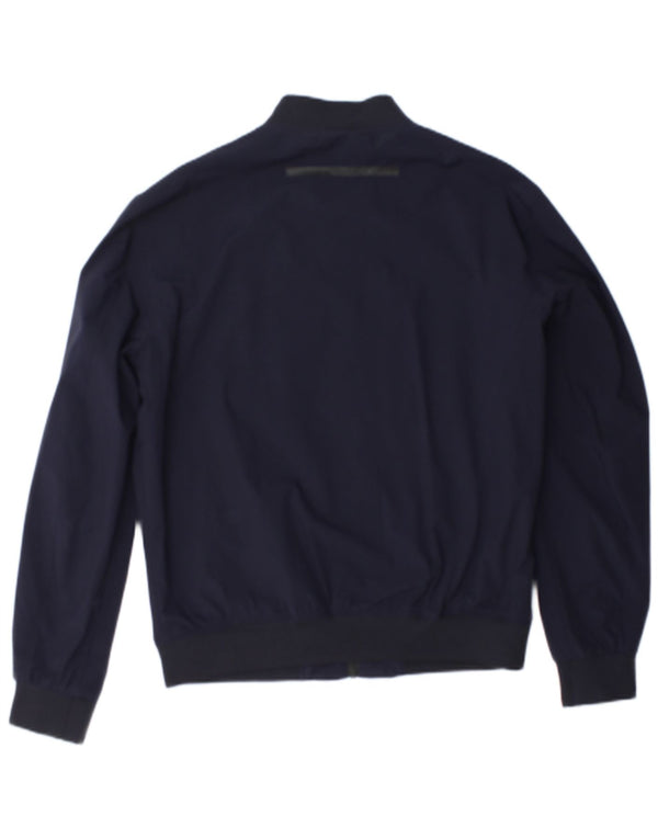 Zara Herre Bomber Jacket UK 40 Large Navy Blue