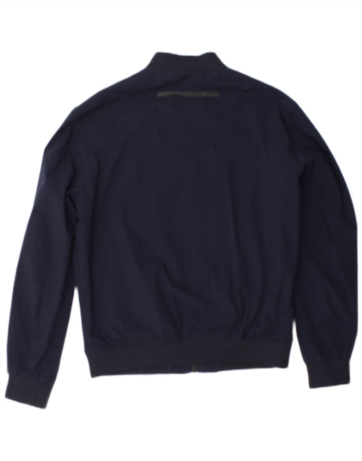 Zara Herre Bomber Jacket UK 40 Large Navy Blue