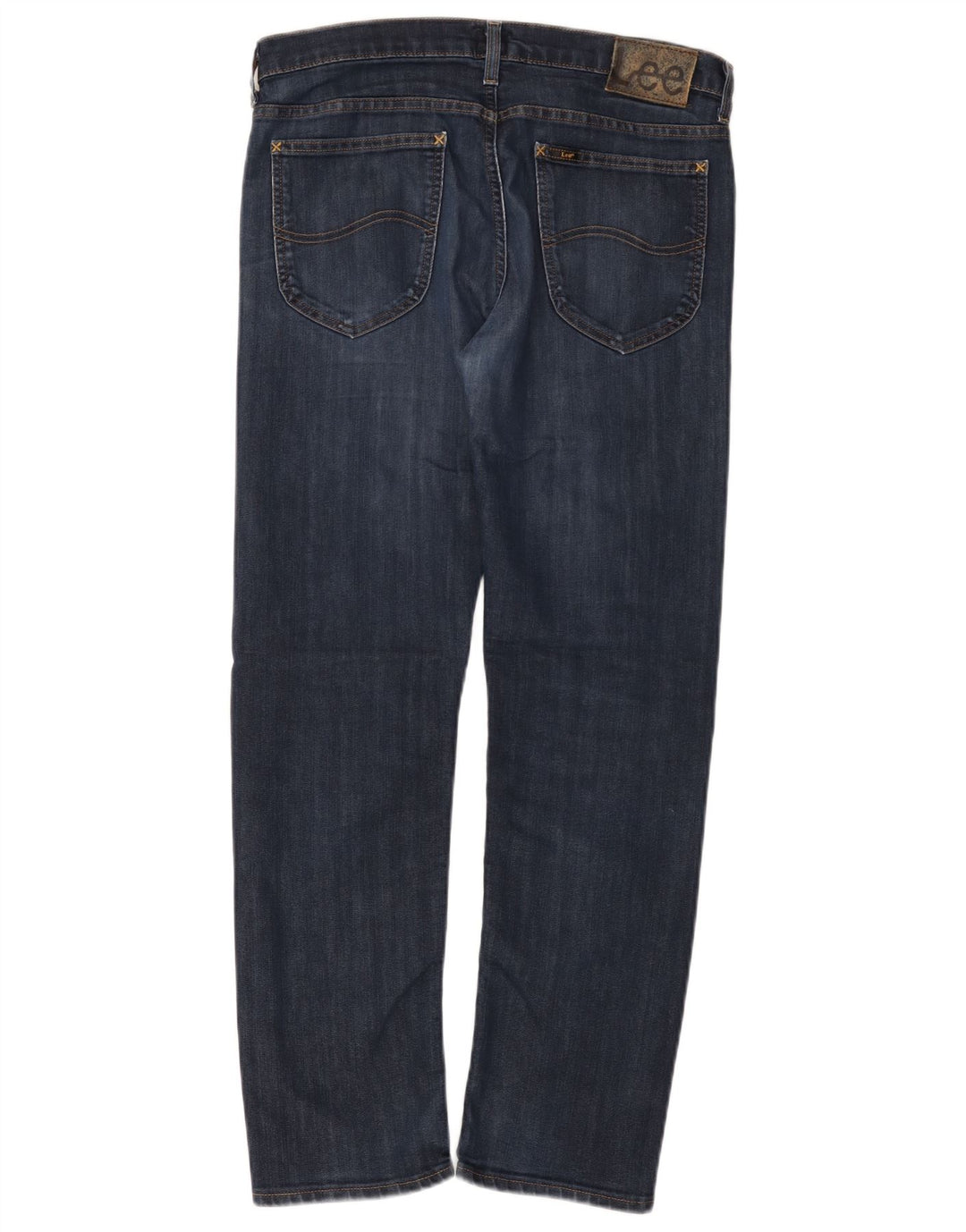 Lee Dame Daren Straight Jeans W33 L30 Marineblå Bomuld