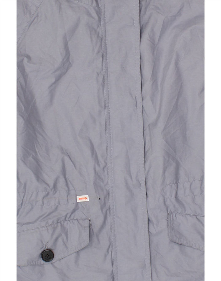 ROHAN Womens Hooded Rain Jacket UK 14 Medium Grey Polyester Vintage Rohan and Second-Hand Rohan from Messina Hembry 