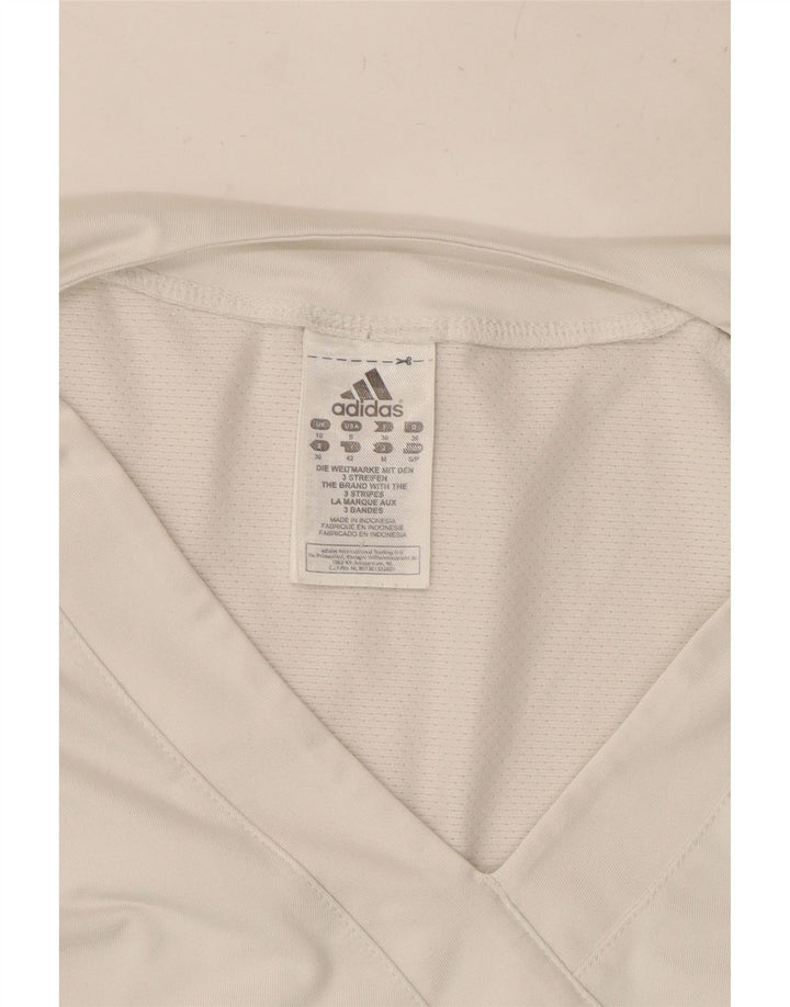 ADIDAS Damevest Top UK 10 Small White Polyester