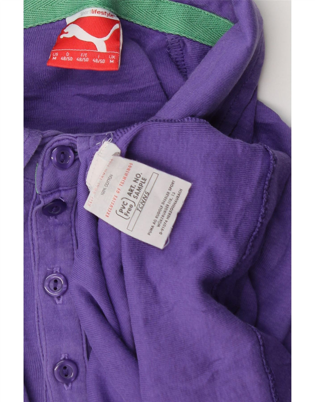 Puma herre poloshirt Medium lilla bomuld