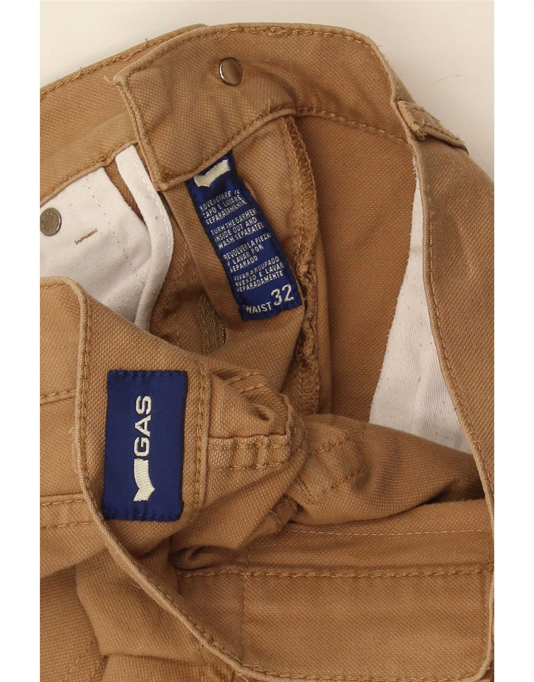 Gas Herre Cropped Bukser W32 L24 Beige