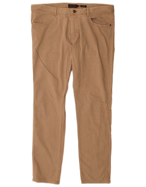 Massimo Dutti Herre Slim Fit Casual Bukser EU 46 XL W36 L32 Beige