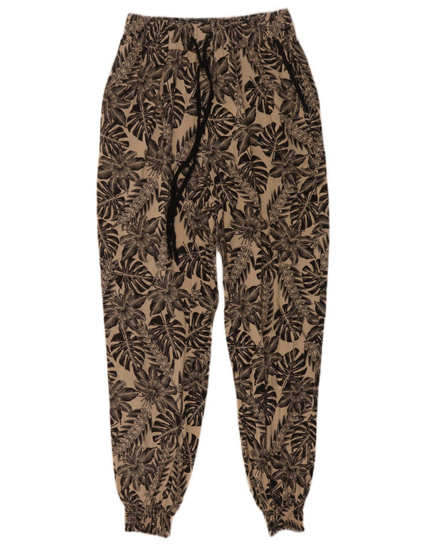 Warehouse Dame joggers Casual Bukser UK 8 Small W24 L26 Beige Floral