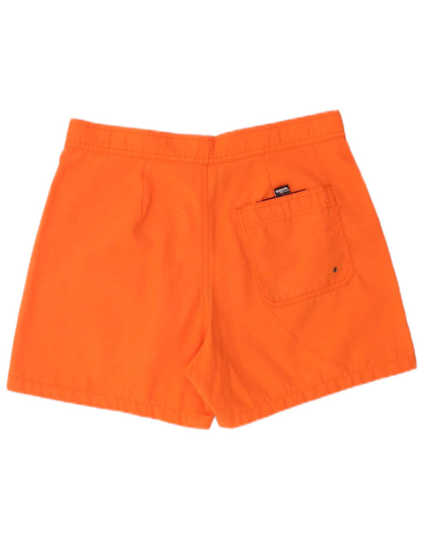 Bear Badeshorts til mænd, medium orange stribet polyester