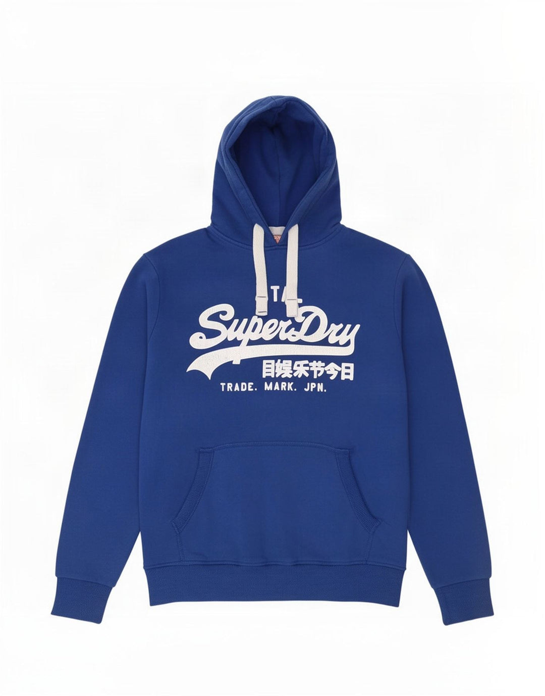 Superdry Grafisk hættetrøje til mænd, lille blå bomuld