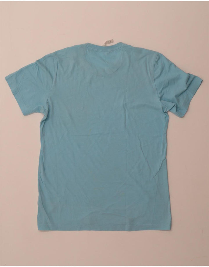 ADIDAS Grafisk T-shirt top til mænd, lille blå bomuld