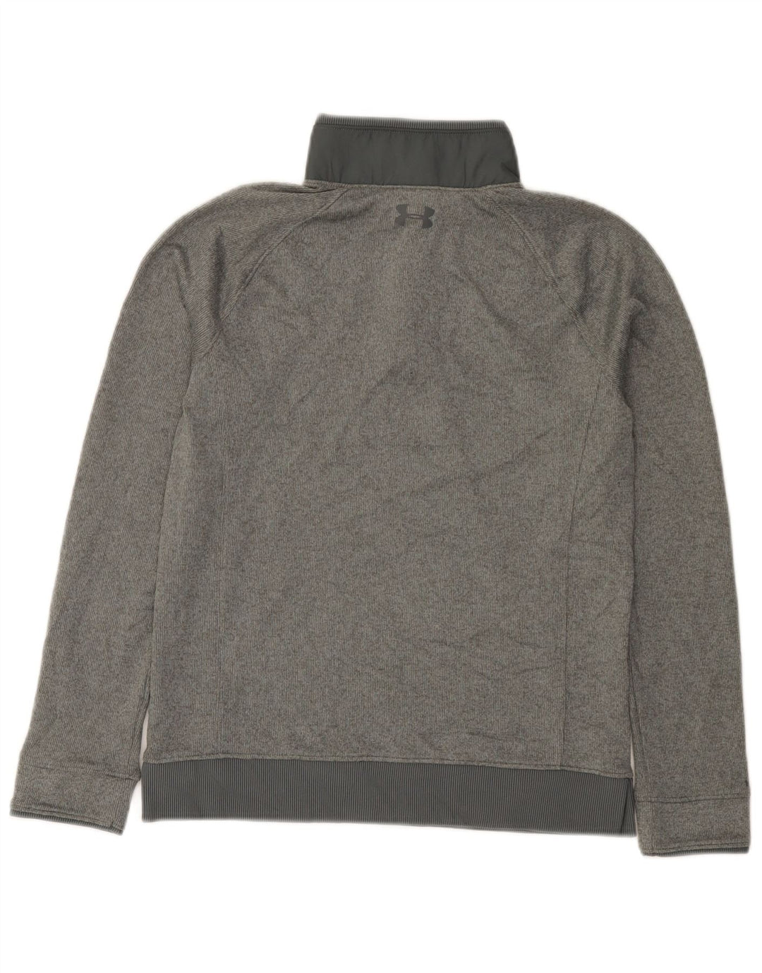 Under Armour Boys Button Neck Sweatshirt Jumper 11-12 Years Large Grå