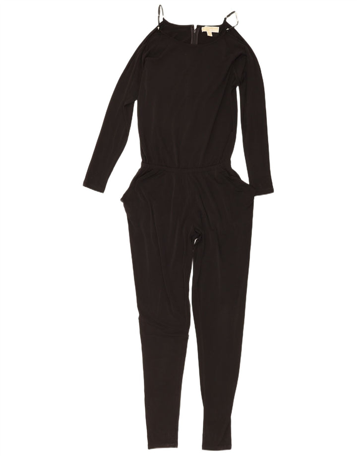 Michael Kors Dame Langærmet Jumpsuit UK 6 XS Sort Polyester
