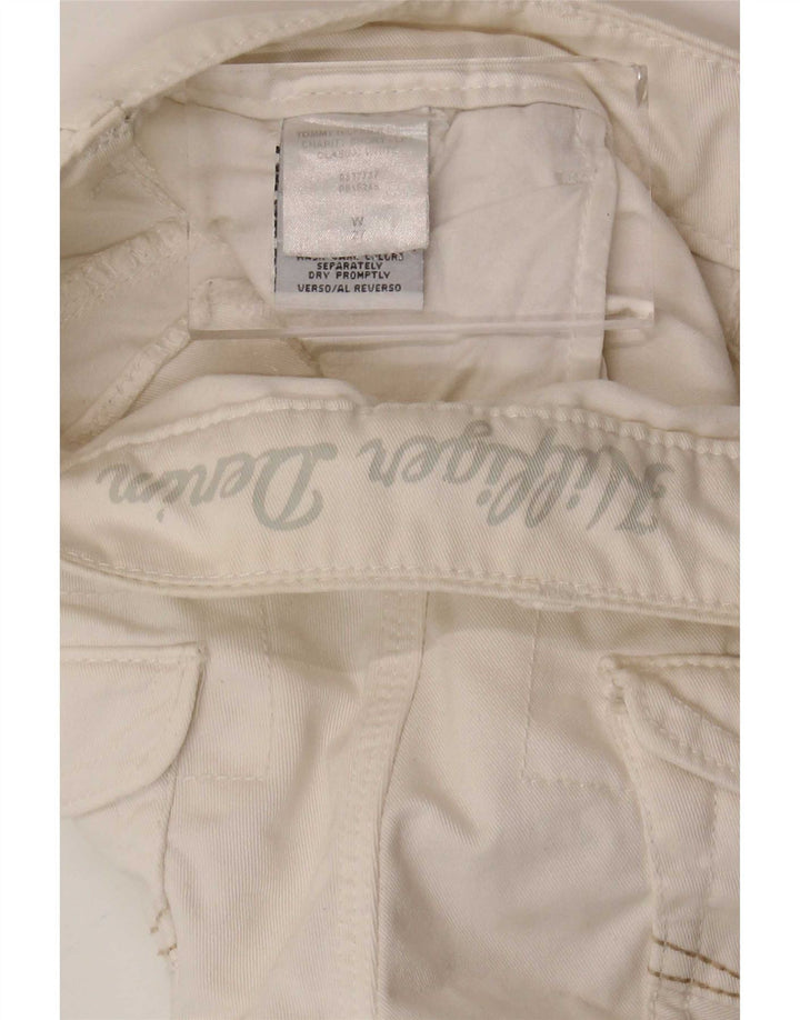 Tommy Hilfiger Chino Shorts til kvinder W27 Små hvide bomuld
