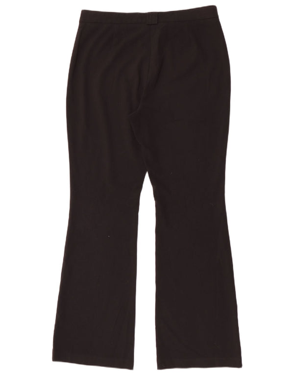Marks & Spencer Womens Bootcut Casual Trousers UK 12 Medium W30 L31 Black