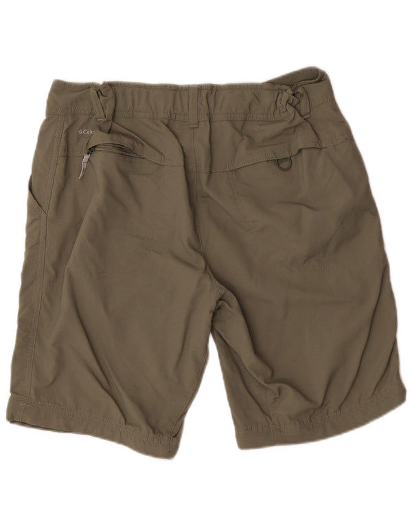 Columbia Womens Omni-Shade Cargo Shorts US 10 Large W32 Khaki Nylon