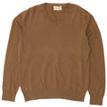 Marks & Spencer Herre V-hals sweater Medium Brun Bomuld
