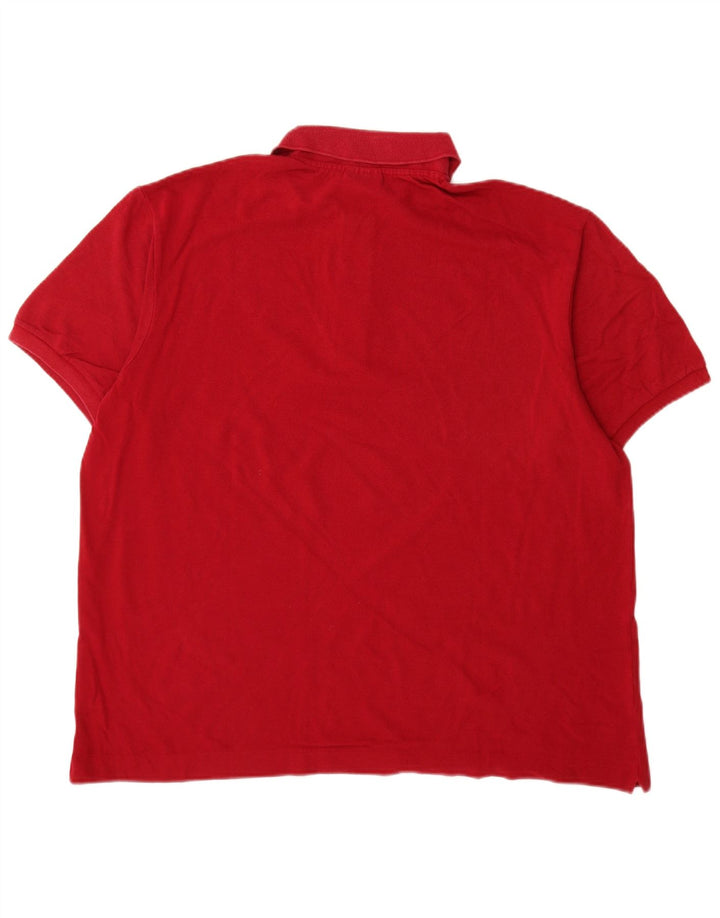 Lacoste herre poloskjorte str. 6 XL Rød bomuld