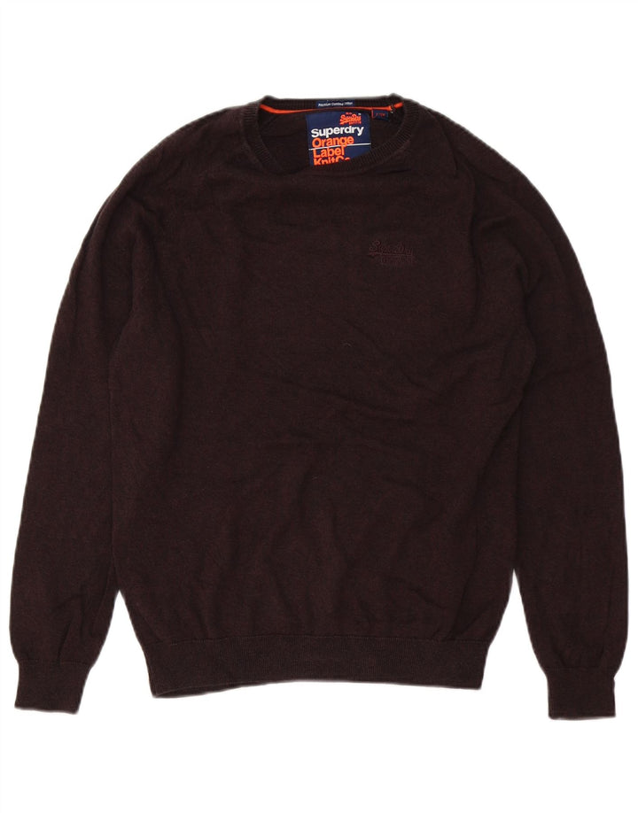 Superdry Herre bådhalstrøje lille brun bomuld