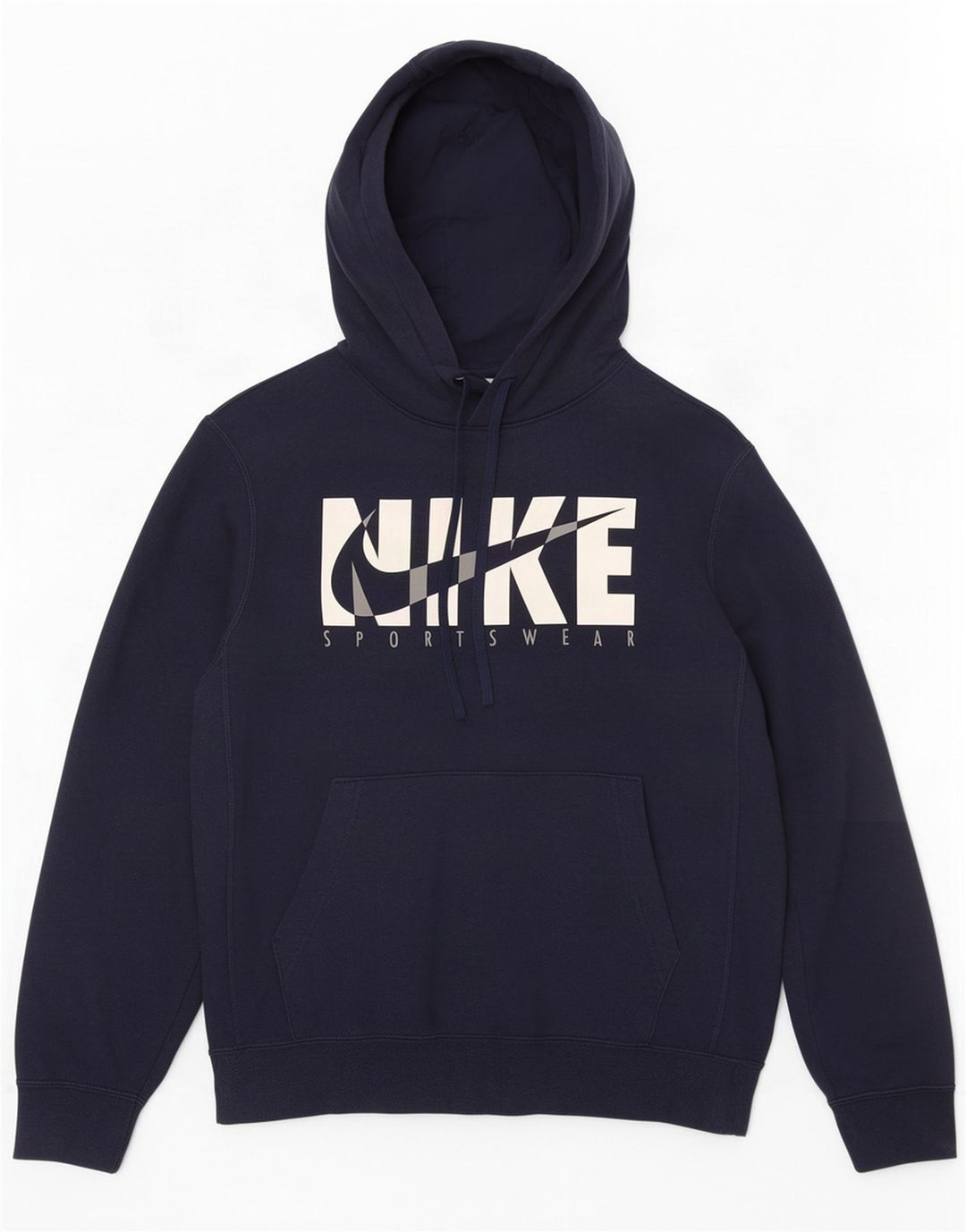 Nike grafisk hættetrøje til mænd, lille marineblå bomuld