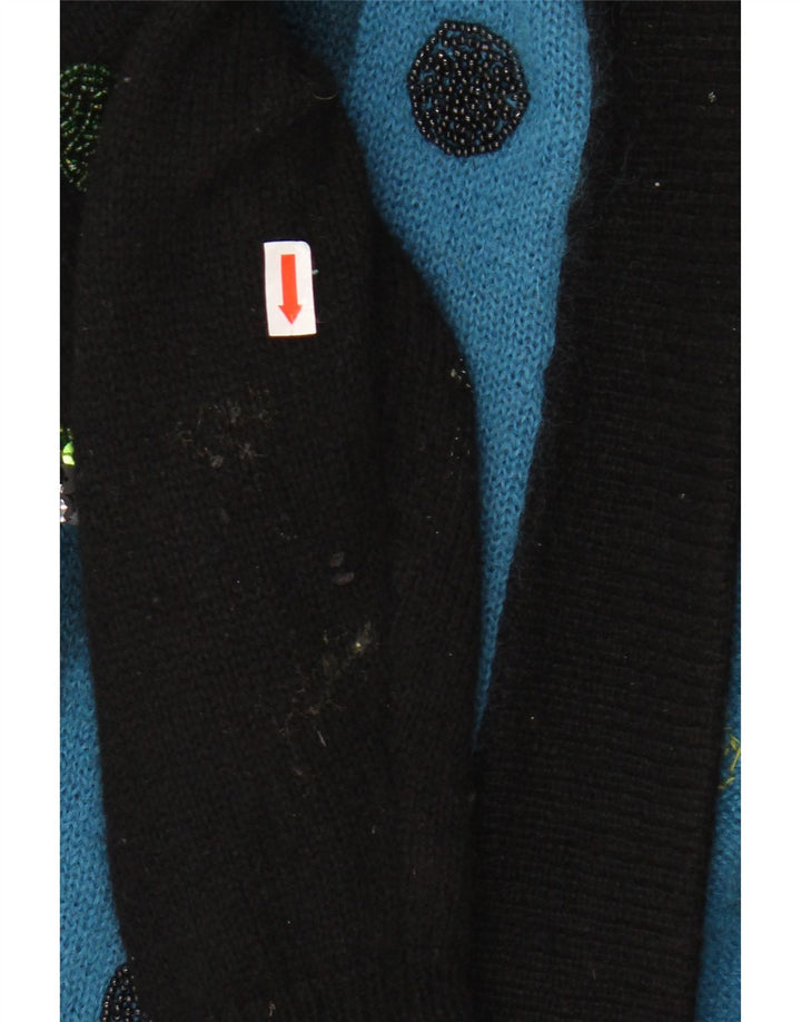 TOPLIKE Dame Oversized Longline cardigan sweater EU 40 Medium Blue