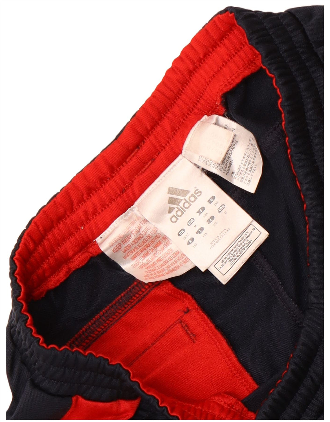 Adidas Træningsdragtsbukser til drenge 11-12 år Marineblå Colourblock Polyester
