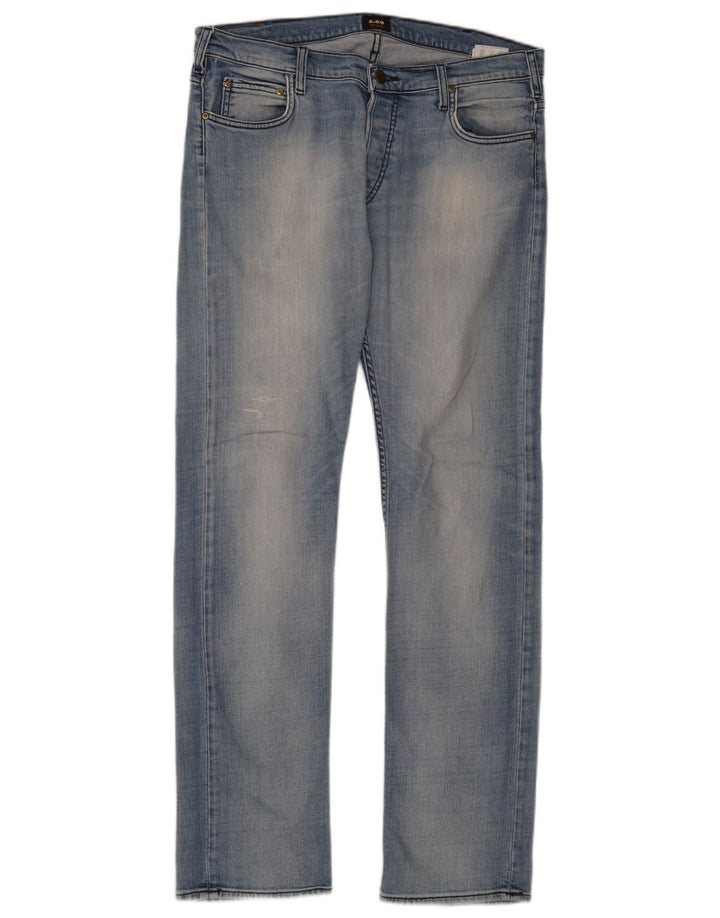 Lee Mens Powell Slim Jeans W34 L34 Blå Bomuld