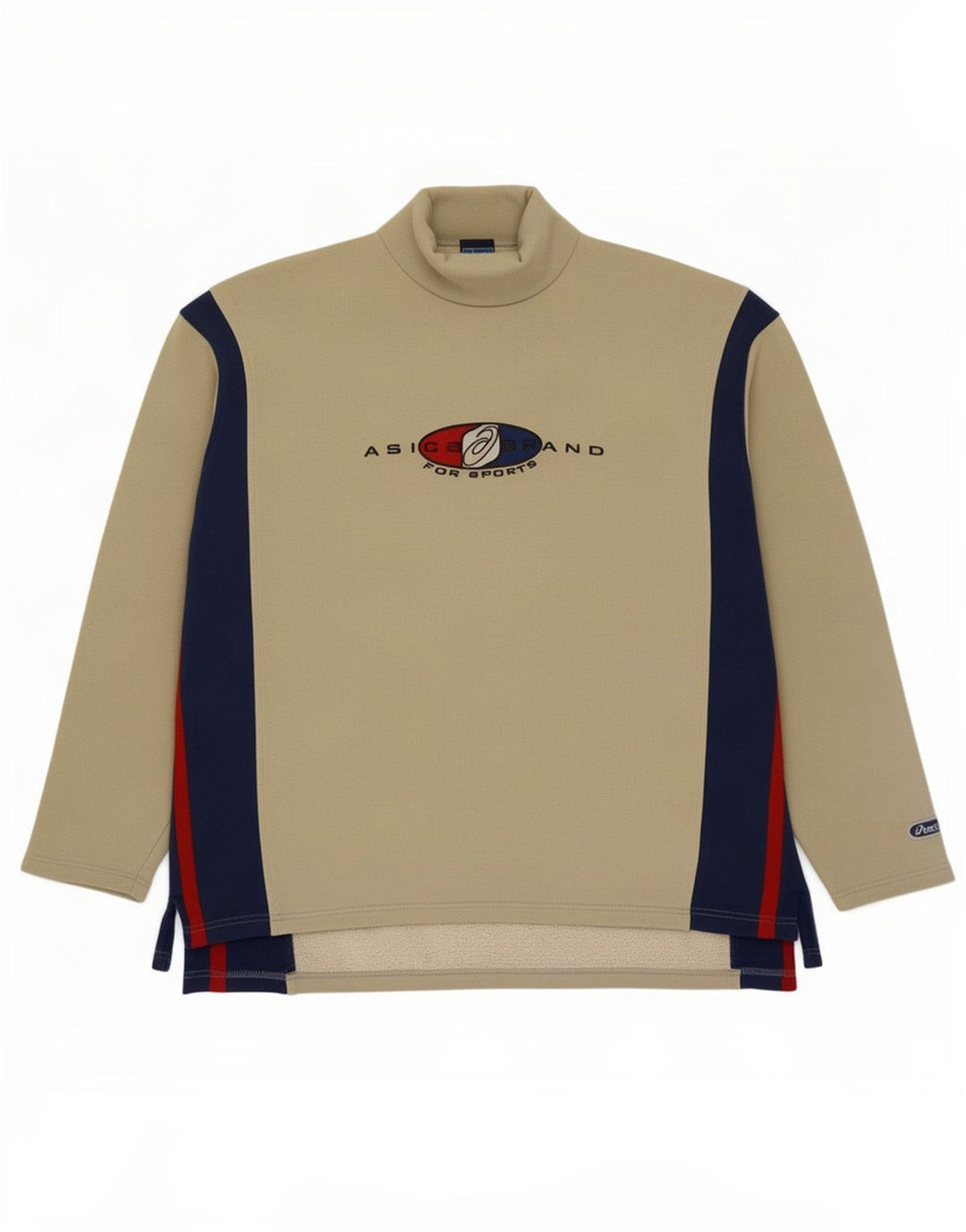 Asics Herre grafisk sweatshirt Jumper XL Beige Colourblock