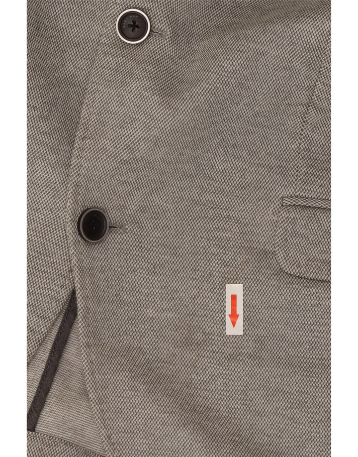 Zara Herre 2-knaps blazerjakke EU 56 XL Grå Polyester