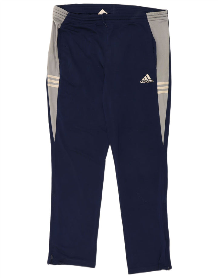 Adidas Træningsdragtsbukser til mænd 2XL Navy Blue Colourblock Polyester