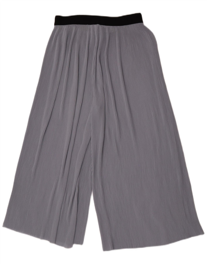 Zara Dame Cullotes Capri Bukser Medium W28 L21 Blå Colourblock